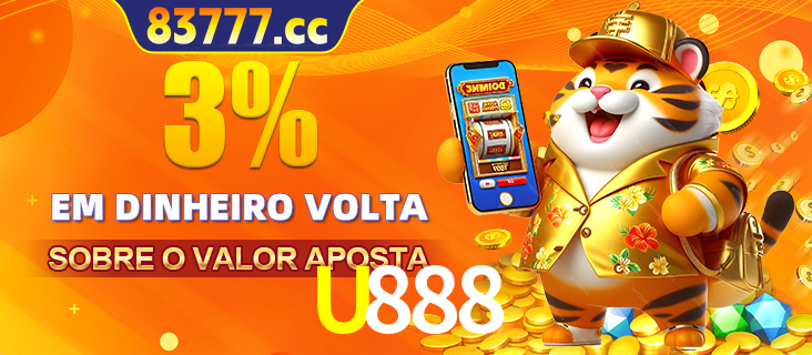 Promoção para baixar e instalar o aplicativo do cassino U888. O banner oferece uma recompensa de R1aR1aR8, com a imagem de uma cobra sobre moedas de ouro.